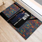 Garrett Morgan Rubber Doormat with Full Body Portrait, Stop Wait Go Quote, Traffic Light Design - African Pride