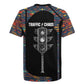 Garrett Morgan Rugby Jersey with Full Body Portrait, Stop Wait Go Quote, Traffic Light Design - African Pride