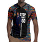 Garrett Morgan Rugby Jersey with Full Body Portrait, Stop Wait Go Quote, Traffic Light Design - African Pride