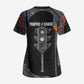 Garrett Morgan Scrub Top with Full Body Portrait, Stop Wait Go Quote, Traffic Light Design - African Pride