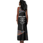 Garrett Morgan Tank Maxi Dress with Full Body Portrait, Stop Wait Go Quote, Traffic Light Design - African Pride