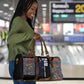 Garrett Morgan Travel Bag with Full Body Portrait, Stop Wait Go Quote, Traffic Light Design - African Pride