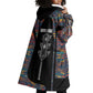 Garrett Morgan Wearable Blanket Hoodie with Full Body Portrait, Stop Wait Go Quote, Traffic Light Design - African Pride