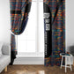 Garrett Morgan Window Curtain with Full Body Portrait, Stop Wait Go Quote, Traffic Light Design - African Pride