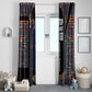 Garrett Morgan Window Curtain with Full Body Portrait, Stop Wait Go Quote, Traffic Light Design - African Pride