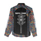 Garrett Morgan Women Casual Shirt with Full Body Portrait, Stop Wait Go Quote, Traffic Light Design - African Pride