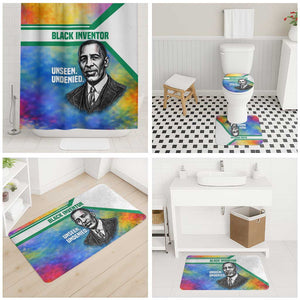 Garrett Morgan Bathroom Set with Real Impact Quote, Black Inventor Portrait and Vibrant Watercolor - African Pride