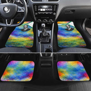 Garrett Morgan Car Mats with Real Impact Quote, Black Inventor Portrait and Vibrant Watercolor - African Pride