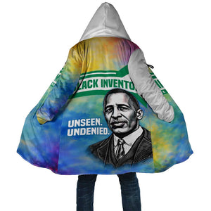 Garrett Morgan Cloak with Real Impact Quote, Black Inventor Portrait and Vibrant Watercolor - African Pride