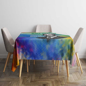 Garrett Morgan Tablecloth with Real Impact Quote, Black Inventor Portrait and Vibrant Watercolor - African Pride