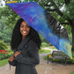 Garrett Morgan Umbrella with Real Impact Quote, Black Inventor Portrait and Vibrant Watercolor - African Pride