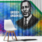 Garrett Morgan Window Curtain with Real Impact Quote, Black Inventor Portrait and Vibrant Watercolor - African Pride