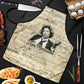 Toni Morrison Apron Handwritten Manuscript Powerful Portrait with Feather Pen Quote - African Pride