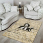 Toni Morrison Area Rug Handwritten Manuscript Powerful Portrait with Feather Pen Quote - African Pride