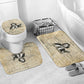 Toni Morrison Bathroom Set Handwritten Manuscript Powerful Portrait with Feather Pen Quote - African Pride
