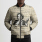 Toni Morrison Bomber Puffer Jacket Handwritten Manuscript Powerful Portrait with Feather Pen Quote - African Pride