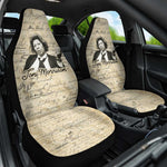 Toni Morrison Car Seat Cover Handwritten Manuscript Powerful Portrait with Feather Pen Quote - African Pride
