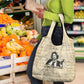 Toni Morrison Grocery Bag Handwritten Manuscript Powerful Portrait with Feather Pen Quote - African Pride