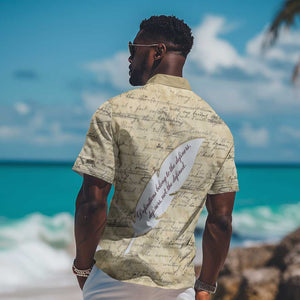 Toni Morrison Hawaiian Shirt Handwritten Manuscript Powerful Portrait with Feather Pen Quote - African Pride