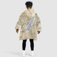 Toni Morrison Kid Wearable Blanket Hoodie Handwritten Manuscript Powerful Portrait with Feather Pen Quote - African Pride