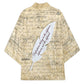 Toni Morrison Kimono Handwritten Manuscript Powerful Portrait with Feather Pen Quote - African Pride