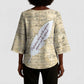 Toni Morrison Kimono Sleeve Blouse Handwritten Manuscript Powerful Portrait with Feather Pen Quote - African Pride