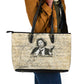 Toni Morrison Leather Tote Bag Handwritten Manuscript Powerful Portrait with Feather Pen Quote - African Pride