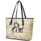 Toni Morrison Leather Tote Bag Handwritten Manuscript Powerful Portrait with Feather Pen Quote - African Pride