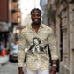 Toni Morrison Long Sleeve Button Shirt Handwritten Manuscript Powerful Portrait with Feather Pen Quote - African Pride