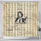 Toni Morrison Shower Curtain Handwritten Manuscript Powerful Portrait with Feather Pen Quote - African Pride
