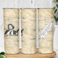 Toni Morrison Skinny Tumbler Handwritten Manuscript Powerful Portrait with Feather Pen Quote - African Pride