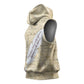 Toni Morrison Sleeveless Hoodie Handwritten Manuscript Powerful Portrait with Feather Pen Quote - African Pride