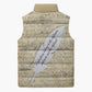 Toni Morrison Sleeveless Puffer Jacket Handwritten Manuscript Powerful Portrait with Feather Pen Quote - African Pride