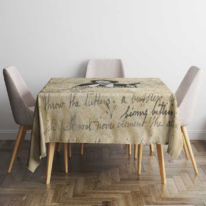 Toni Morrison Tablecloth Handwritten Manuscript Powerful Portrait with Feather Pen Quote - African Pride