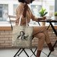 Toni Morrison Tote Bag Handwritten Manuscript Powerful Portrait with Feather Pen Quote - African Pride
