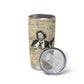 Toni Morrison Tumbler Cup Handwritten Manuscript Powerful Portrait with Feather Pen Quote - African Pride