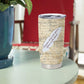 Toni Morrison Tumbler Cup Handwritten Manuscript Powerful Portrait with Feather Pen Quote - African Pride