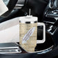 Toni Morrison Tumbler With Handle Handwritten Manuscript Powerful Portrait with Feather Pen Quote - African Pride