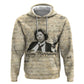 Toni Morrison Zip Hoodie Handwritten Manuscript Powerful Portrait with Feather Pen Quote - African Pride