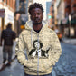 Toni Morrison Zip Hoodie Handwritten Manuscript Powerful Portrait with Feather Pen Quote - African Pride