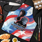 Toni Morrison Apron Abstract Wings Design Empowering Quote Dual Portrait Celebration of Literary Freedom - African Pride