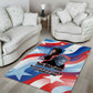 Toni Morrison Area Rug Abstract Wings Design Empowering Quote Dual Portrait Celebration of Literary Freedom - African Pride
