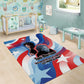 Toni Morrison Area Rug Abstract Wings Design Empowering Quote Dual Portrait Celebration of Literary Freedom - African Pride