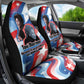 Toni Morrison Car Seat Cover Abstract Wings Design Empowering Quote Dual Portrait Celebration of Literary Freedom - African Pride