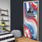 Toni Morrison Door Cover Abstract Wings Design Empowering Quote Dual Portrait Celebration of Literary Freedom - African Pride