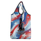 Toni Morrison Grocery Bag Abstract Wings Design Empowering Quote Dual Portrait Celebration of Literary Freedom - African Pride