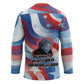Toni Morrison Hockey Jersey Abstract Wings Design Empowering Quote Dual Portrait Celebration of Literary Freedom - African Pride