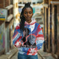 Toni Morrison Hoodie Abstract Wings Design Empowering Quote Dual Portrait Celebration of Literary Freedom - African Pride