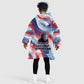 Toni Morrison Kid Wearable Blanket Hoodie Abstract Wings Design Empowering Quote Dual Portrait Celebration of Literary Freedom - African Pride