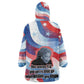 Toni Morrison Kid Wearable Blanket Hoodie Abstract Wings Design Empowering Quote Dual Portrait Celebration of Literary Freedom - African Pride